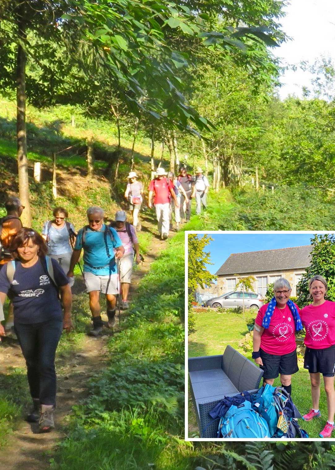  happy hikers at o jardin sakura